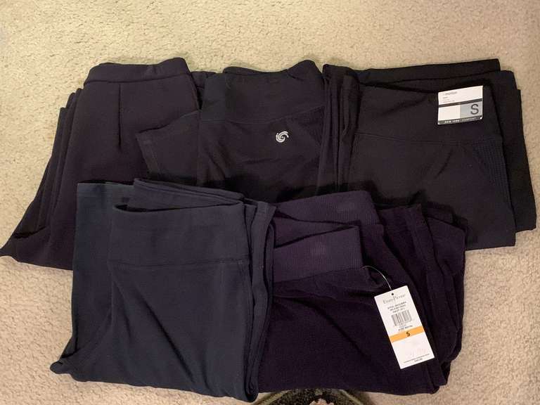 5 SMALL ATHLETIC PANTS (2 NEW W/ TAGS) - UP BED 1 image