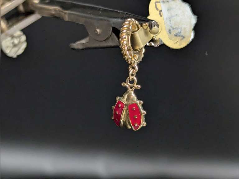 14k Gold Ladybug Story Wheel Charm 1.82 Grams image