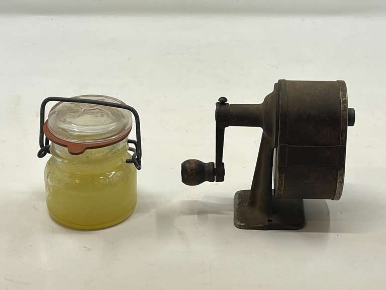 LR… Vintage wall/counter mount pencil sharpener, and more, see pictures for details. image