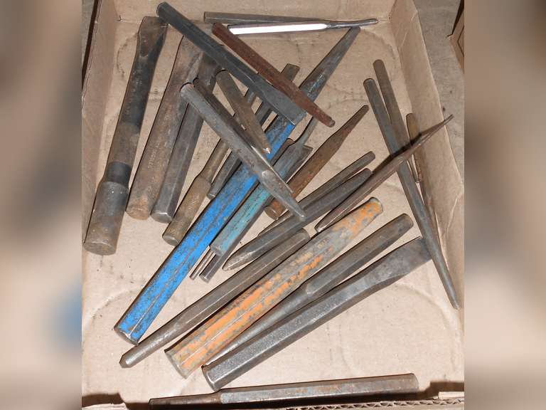 APPROX (29) PCS ASSORTED PUNCHES/CHISELS image