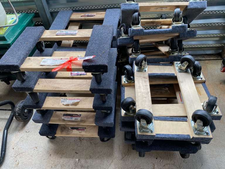 Movers dollies, approximately 20+, see pictures for details. image