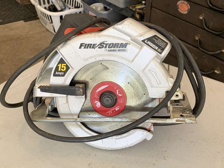 FIRESTORM 15 AMP LASER CIRCULAR SAW - GARAGE CLOSET image