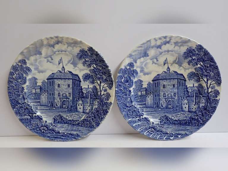 Royal Essex Shakespeare's Country Ironstone Plates - Globe Theatre image