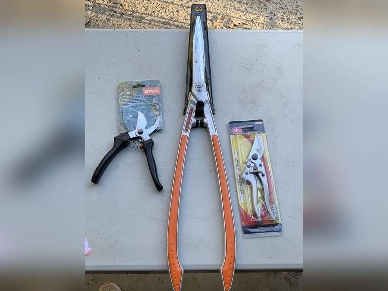 NEW STIHL LONG HANDLE PRUNERS, NEW STIHL PRUNERS & NEW MR ZHU PRUNERS - GARAGE image