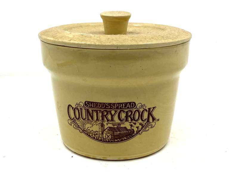 KIT… Stoneware Shedd’s Spread Country Crock container, see pictures for details. image
