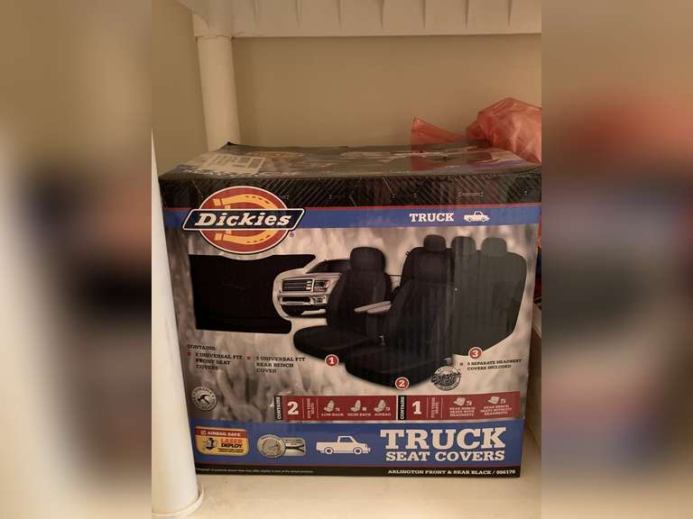 NEW DICKIES TRUCK SEAT COVERS (2 IN BOX) - FOYER image