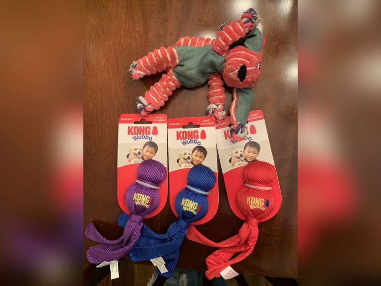 4 KONG DOG TOYS (3 NEW) - FOYER image