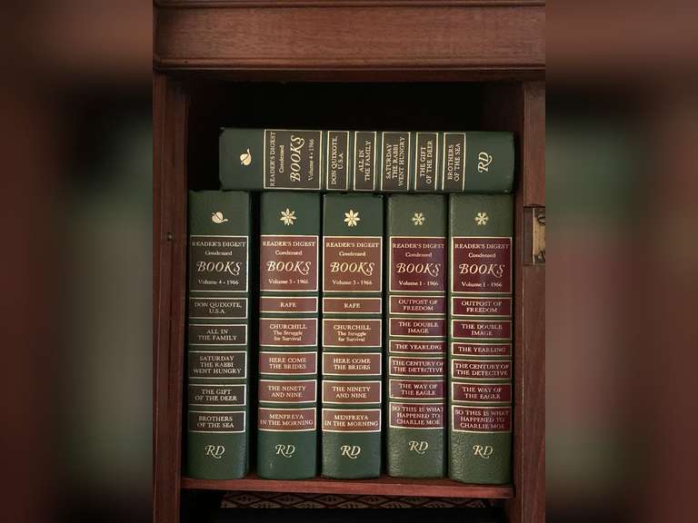 6 FIRST EDITION 1966 READER'S DIGEST HARDBACK BOOKS - LIVING ROOM image