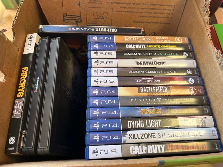 Assortment of PS4 and PS5 games, see pictures for details. image