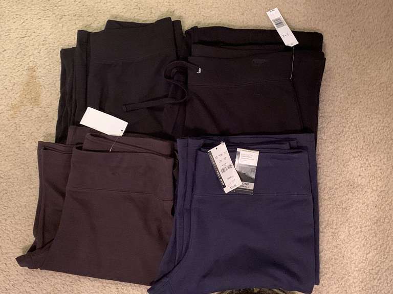 4 SMALL ATHLETIC PANTS (3 NEW W/ TAGS) - UP BED 1 image