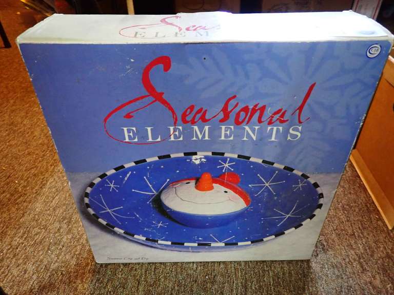 Seasonal Elements Snowman Chip and Dip Set image