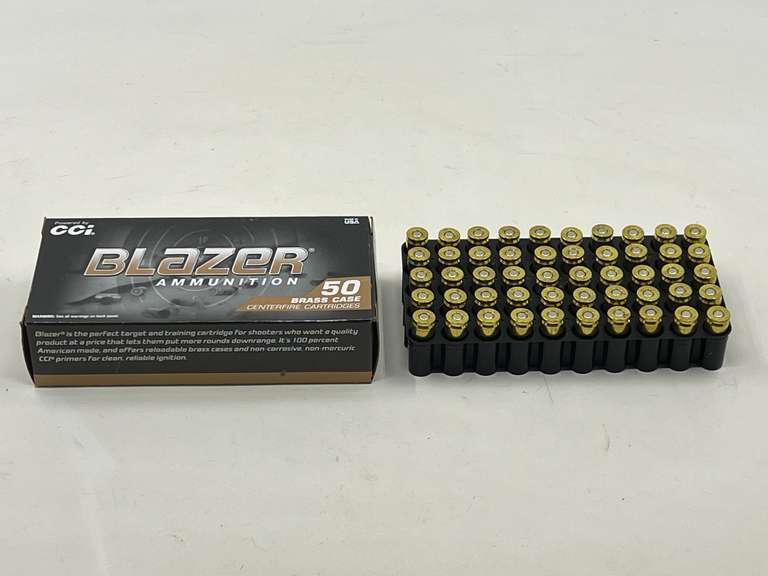 DEN… Blazer 9 mm Luger, 124 grain ammunition, see pictures for details. image