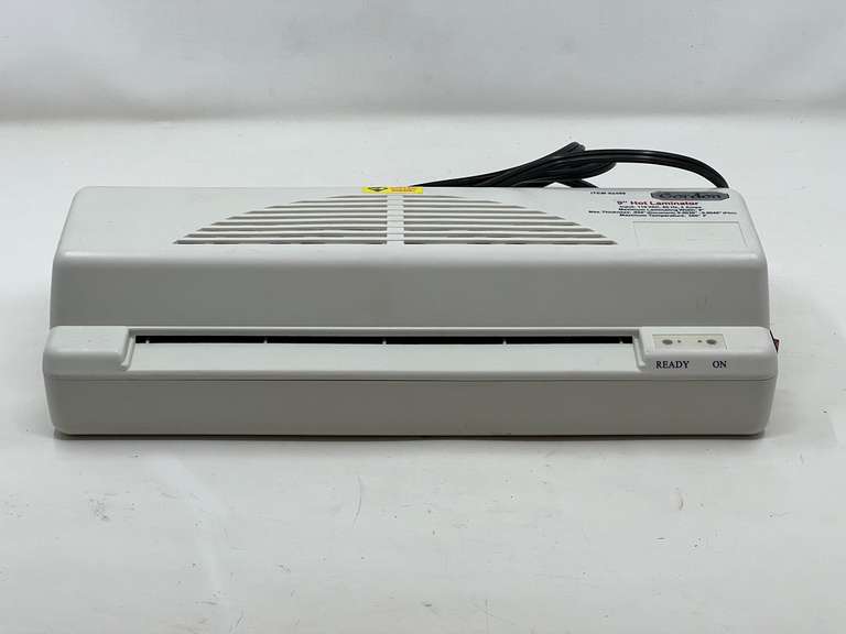 DEN… Gordon 9” hot laminator, working condition unknown, see pictures for details. image