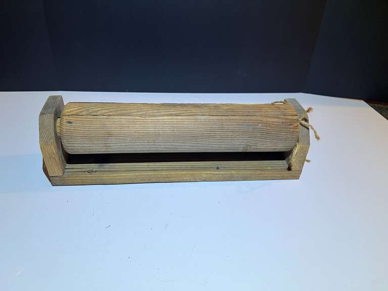 BR3…Primitive wooden dispenser/roller, see pictures for details. image