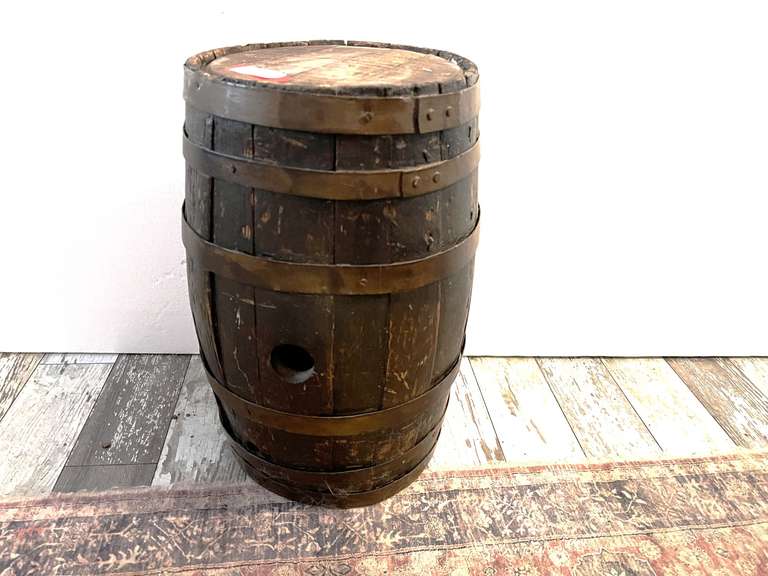 DEN… Vintage/antique wooden cask, see pictures for details. image