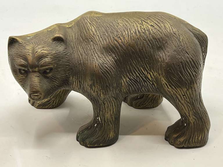 LR… Brass bear sculpture, see pictures for details. image