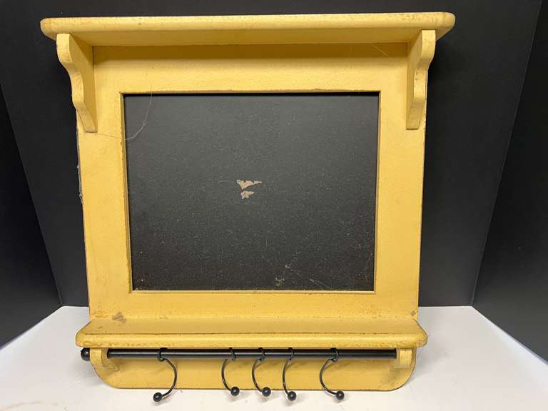 Chalkboard knickknack shelf, see pictures for details. image