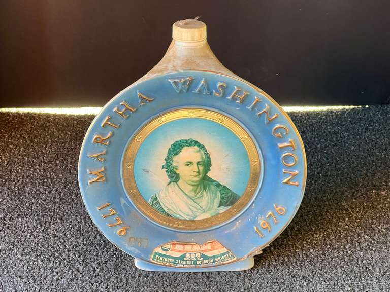 Vintage Beam, Martha Washington porcelain decanter, see pictures for details. image
