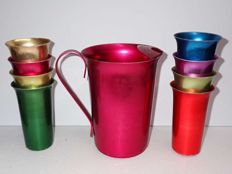 Color Craft Aluminum Pitcher with Tumblers image