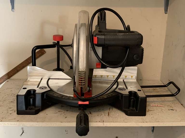 CRAFTSMAN COMPOUND MITER SAW W/ STAND - GARAGE CLOSET image