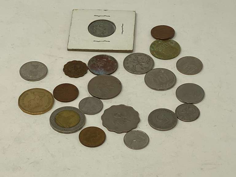 Assorted foreign coin, see pictures for details. image