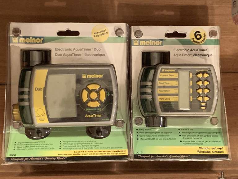 2 NEW MELNOR ELECTRONIC AQUA TIMERS - DINETTE image