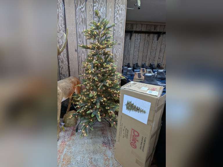 Puleo International Flame Retardant Christmas Tree - Looks Real image