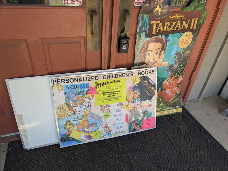 DRY ERASE BOARDS AND TARZAN II CARDBOARD CUTOUT image