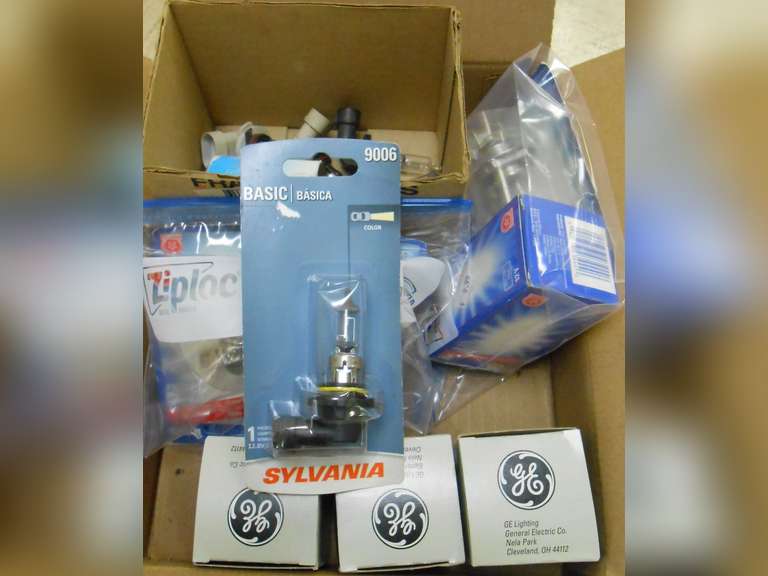 VARIOUS HEADLIGHTS, (3) GE PROJECTOR BULBS image