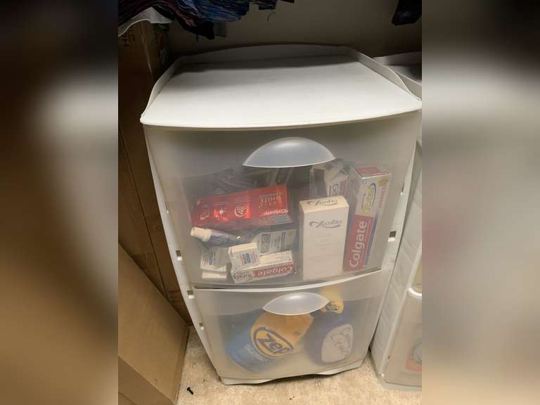 2 DRAWER PLASTIC STORAGE CONTAINER (CONTAINER ONLY) 15" WIDE X 16" DEEP X 26" TALL - UP MASTER CLOSET 2 image