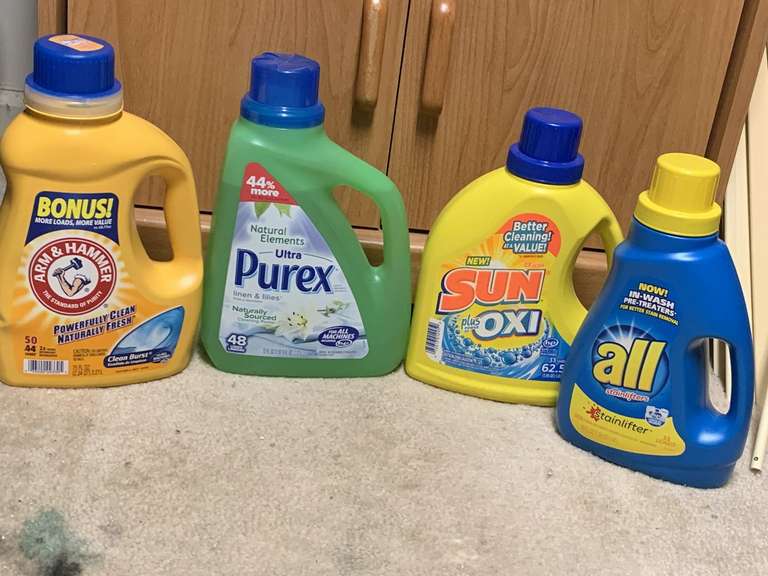 NEW ARM & HAMMER, ALL, SUN & PUREX LIQUID LAUNDRY DETERGENT - UP MASTER CLOSET 2 image
