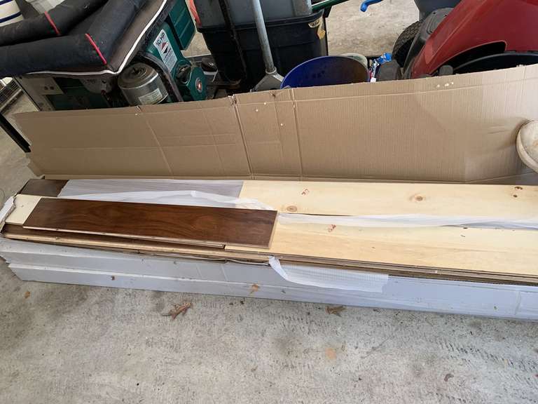 3 BOXES PERGO WOOD FLOORING - GARAGE image