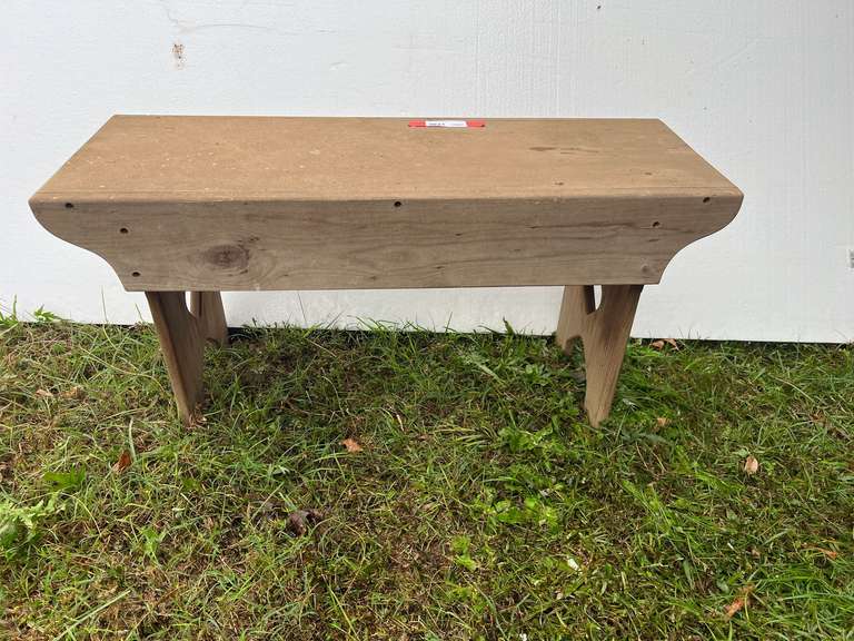 Vintage wooden bench image