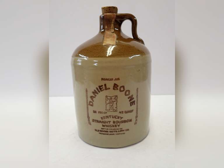 Daniel Boone Pioneer Jug Kentucky Straight Bourbon Whiskey Bottle image