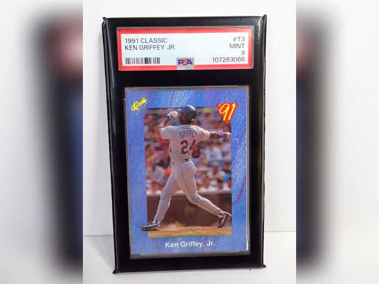Ken Griffey Jr. 1991 Classic Baseball PSA Mint 9 image