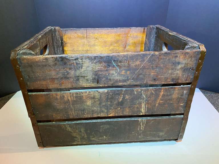 BR1…Vintage/antique wooden product crate from Haddock, Ga., see pictures for details. image