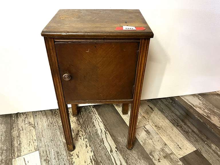 DEN… Vintage night side table cupboard, see pictures for details. image