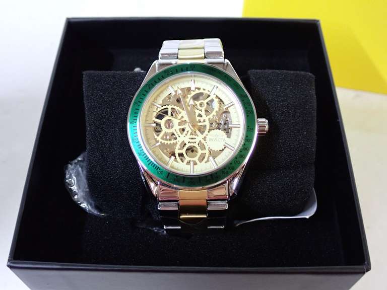 Invicta Automatic Skeleton Dial Watch with Box image