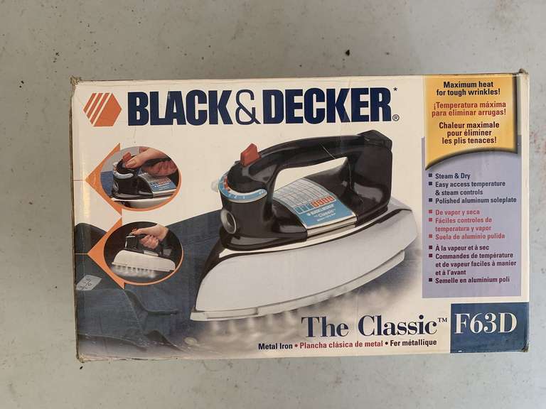 NEW BLACK & DECKER IRON - GARAGE CLOSET image