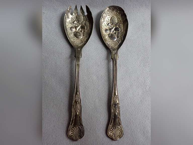 Silver Plated Salad Serving Set image