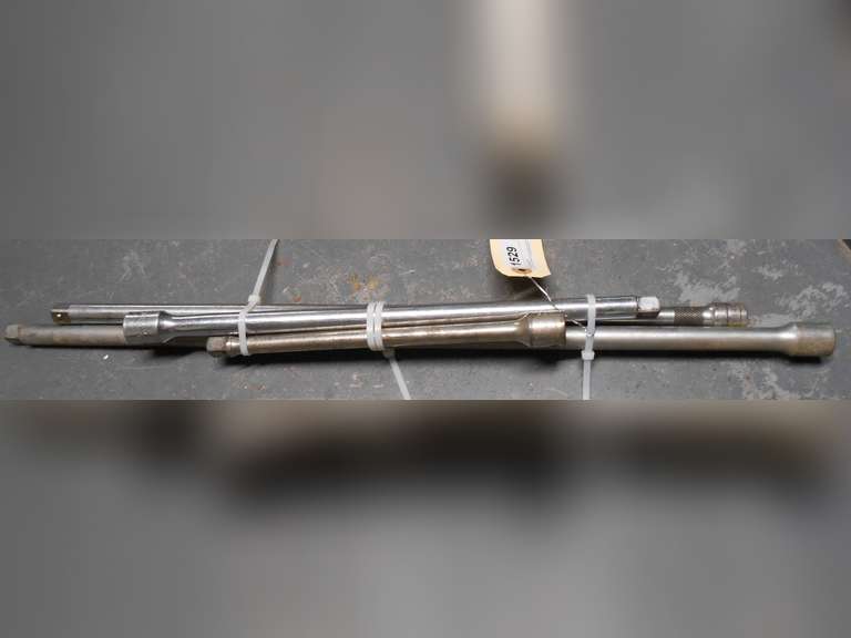 (4) 1/2" DRIVE EXTENSIONS (1) 24", (1) 20", (1) 15" & (1) 10" image