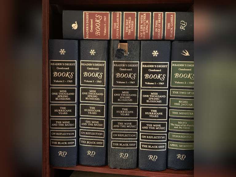 6 FIRST EDITION 1969 READER'S DIGEST HARDBACK BOOKS - LIVING ROOM image