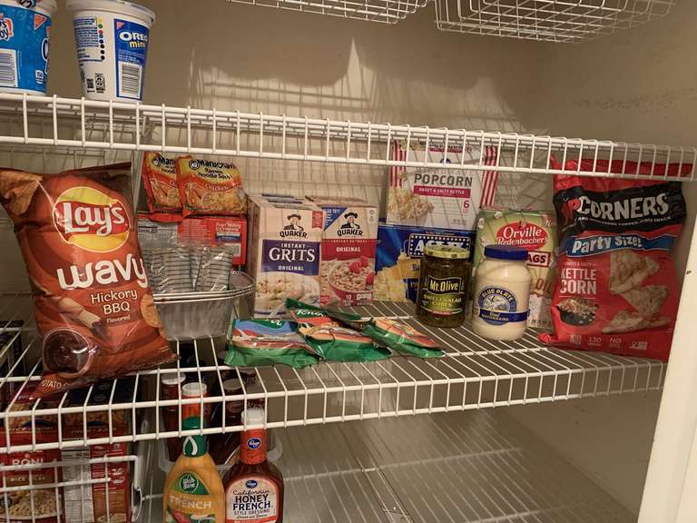 SHELF LOT TO INCLUDE MAC & CHEESE, RICE A RONI, GRITS & MORE - PANTRY image
