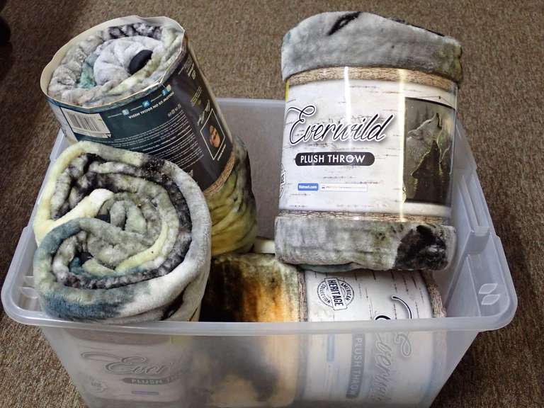 Everwild Heartland Plush Throws by Collin Bogle - Set of Four image