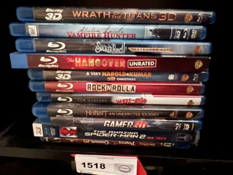 BR2… Blu-ray DVD assortment, approximately 11 pieces, see pictures for details. image