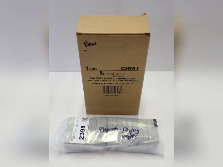Newhouse CHM1 Two Note Electric Door Chime and Magnet Drapery Weights image