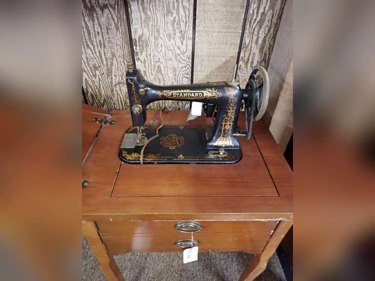 Standard Treadle Sewing Machine with Cabinet image