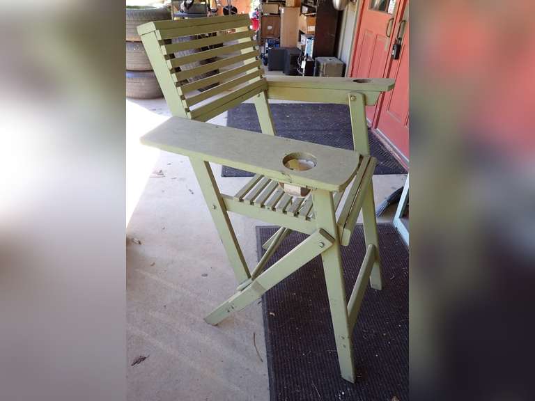 Vintage Wooden Beach Style Chair image