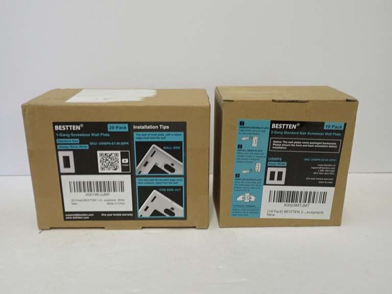 BESTTEN Screwless Wall Plates-Factory Sealed image