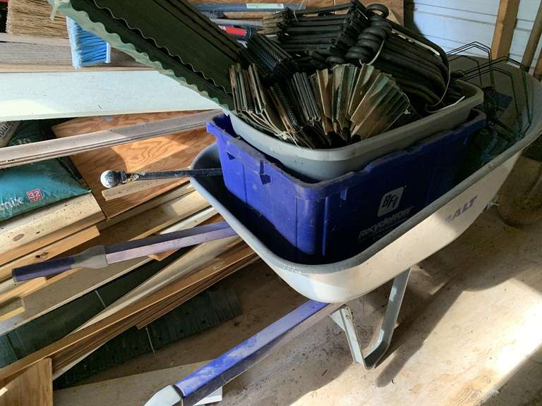 KOBALT WHEELBARROW FULL OF LANDSCAPE EDGING & MORE - SHED image